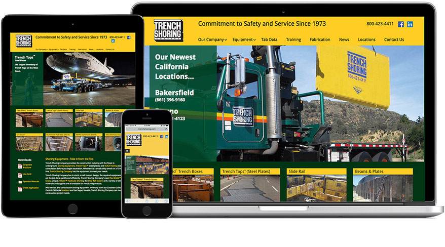 Trench Shoring Company Website