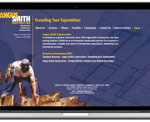 Construction Website Orange County